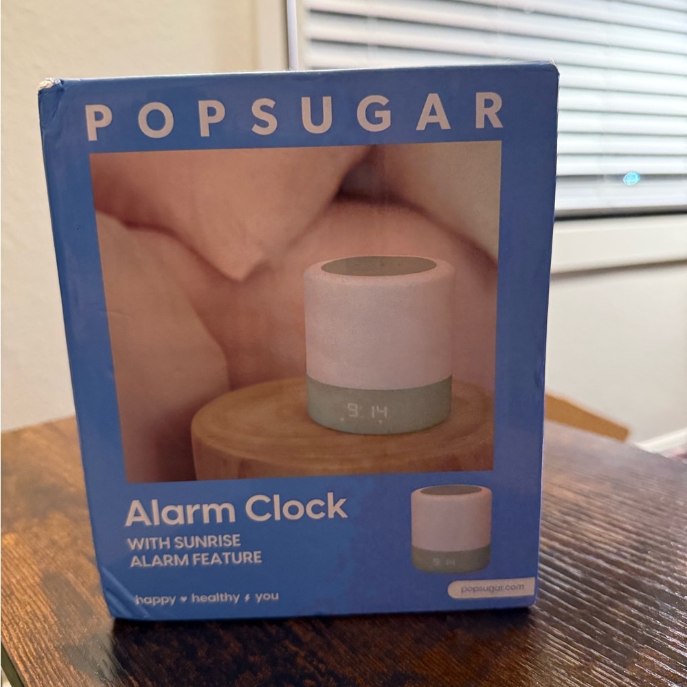 POPSUGAR Pink and Gray Sunrise Alarm Clock